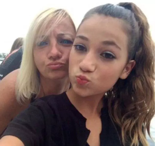 Danielle with her mum