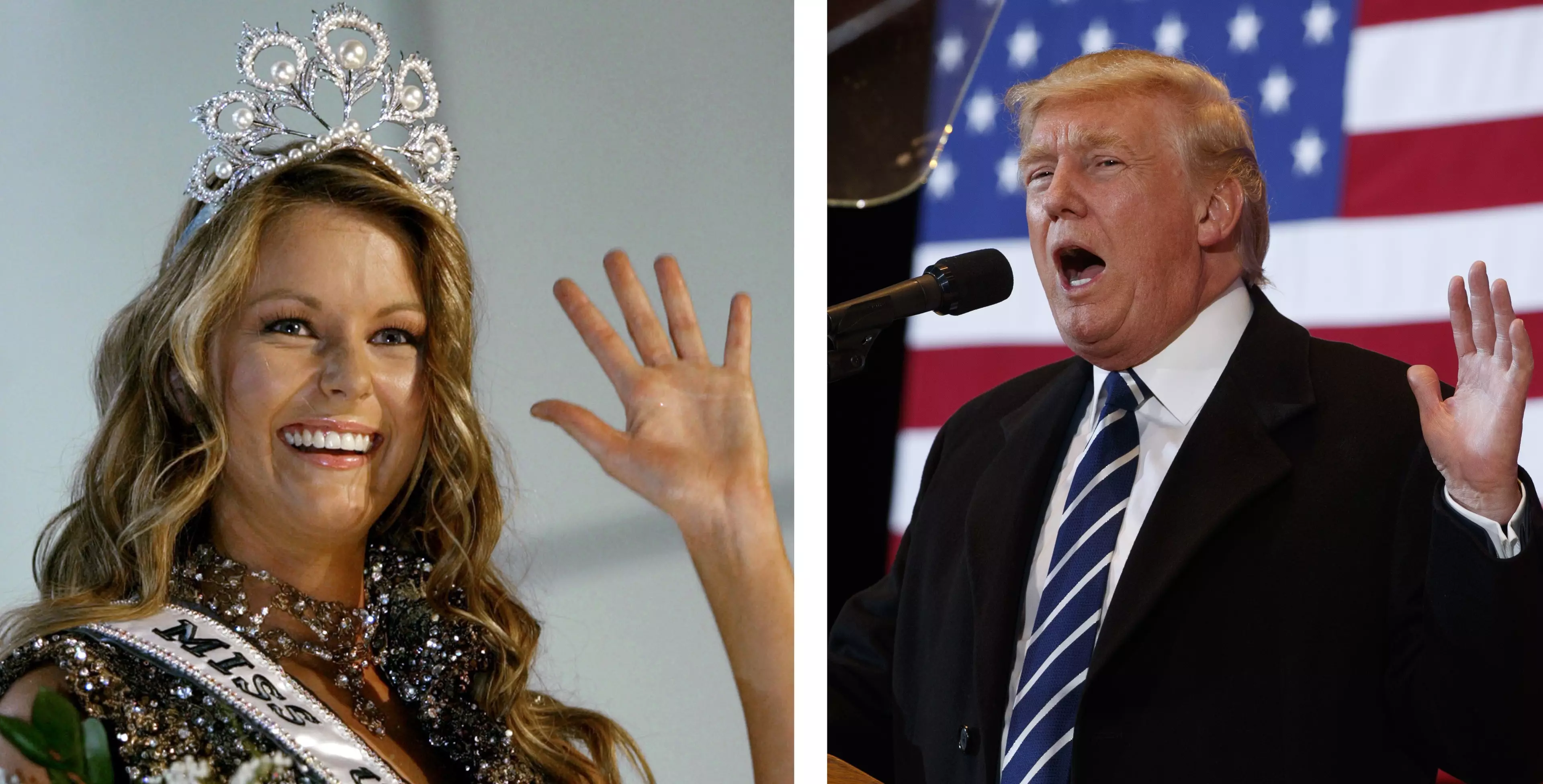 New Footage Shows Donald Trump Grabbing And Kissing Former Miss Universe