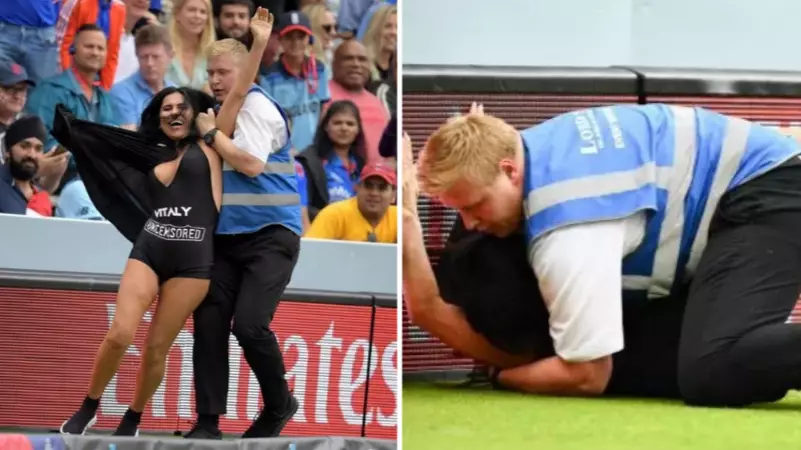 Mum Of Famous YouTuber Invades Cricket World Cup Final To Promote Porn Site