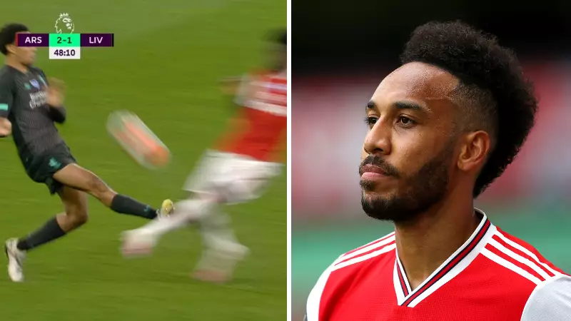 Pierre Emerick-Aubameyang Can't Believe VAR Wasn't Used For Trent Alexander-Arnold Tackle 
