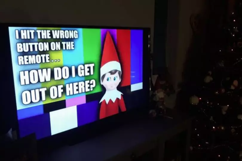 How the elf will look on your TV. 