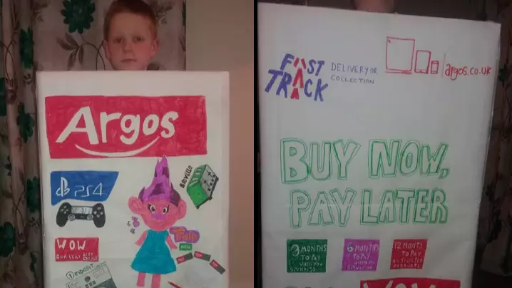 This Little Lad Went As The Argos Catalogue To World Book Day 
