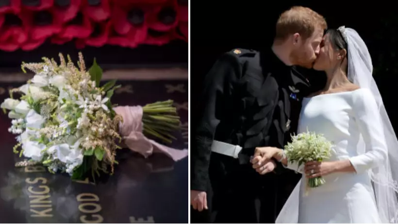Meghan Markle's Wedding Bouquet Was Laid On The Grave Of The Unknown Warrior