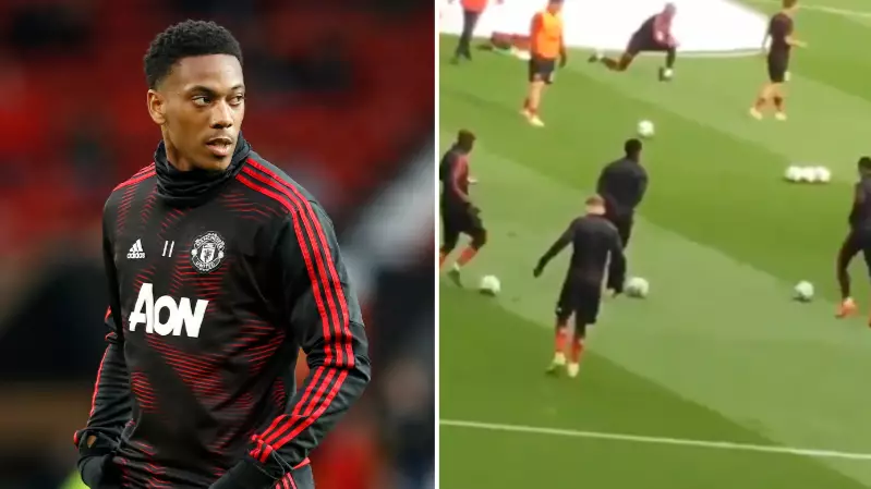 Video Of Anthony Martial 'Warming Up' Suggests Why He Didn't Play