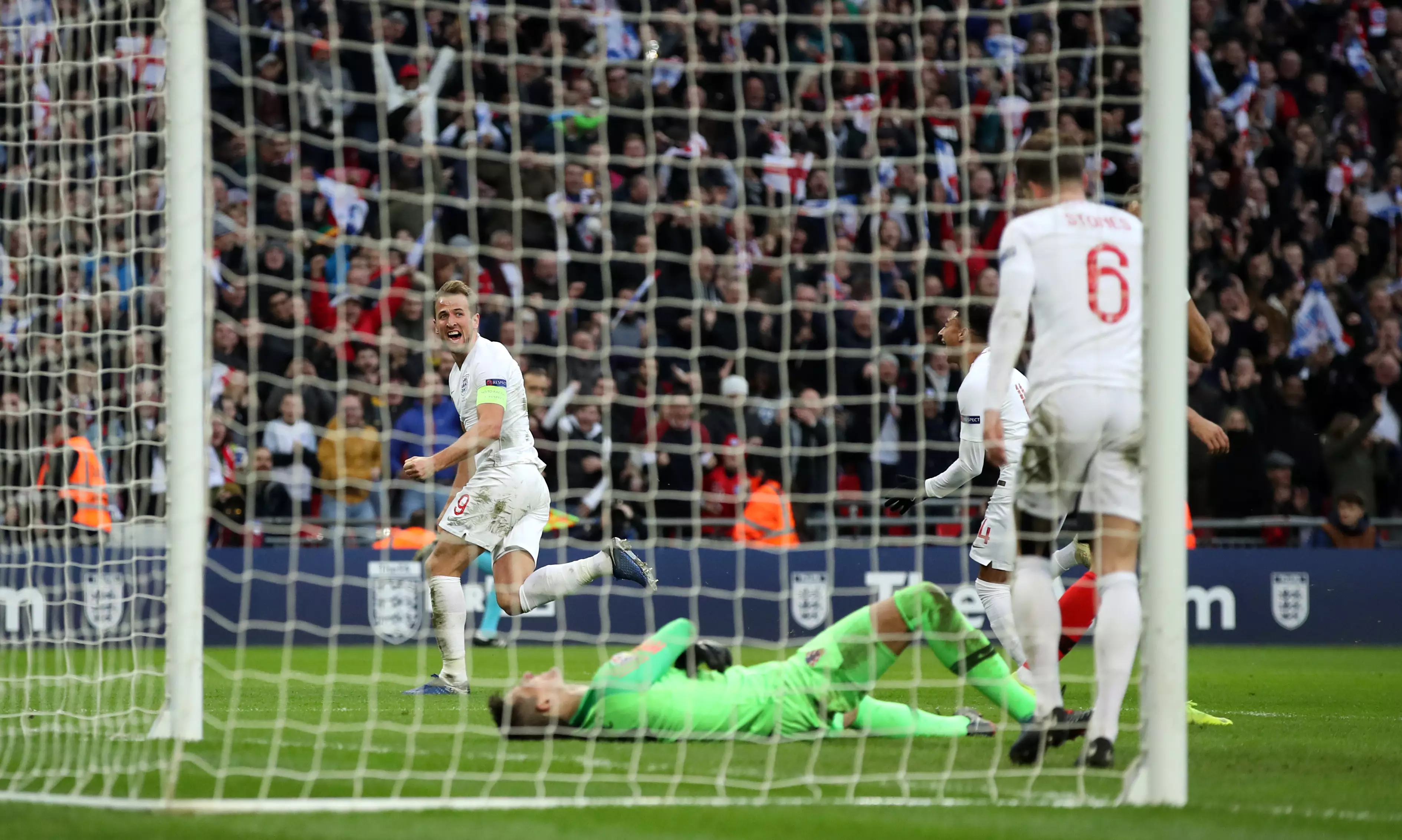 Harry Kane's goal turned things around for England and sent them to Portugal. Image: PA Images