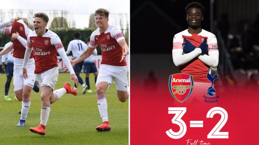 Arsenal Under 18's Come From 2-0 Down To Beat Spurs 3-2 In North London Mini Derby