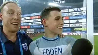 Everyone Loved Phil Foden's Post-Match Interview Being Gatecrashed