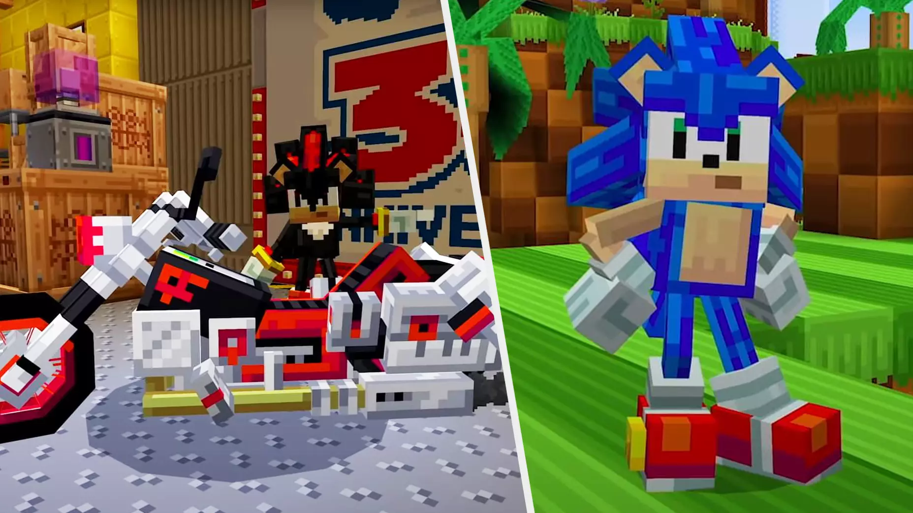 Minecraft’s New Sonic The Hedgehog Pack Is The Closest We're Getting To 'Sonic Adventure 3'