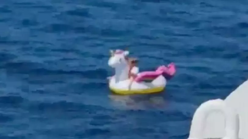 Little Girl Who Floated Out To Sea On Inflatable Unicorn Was 'Frozen With Fear' 