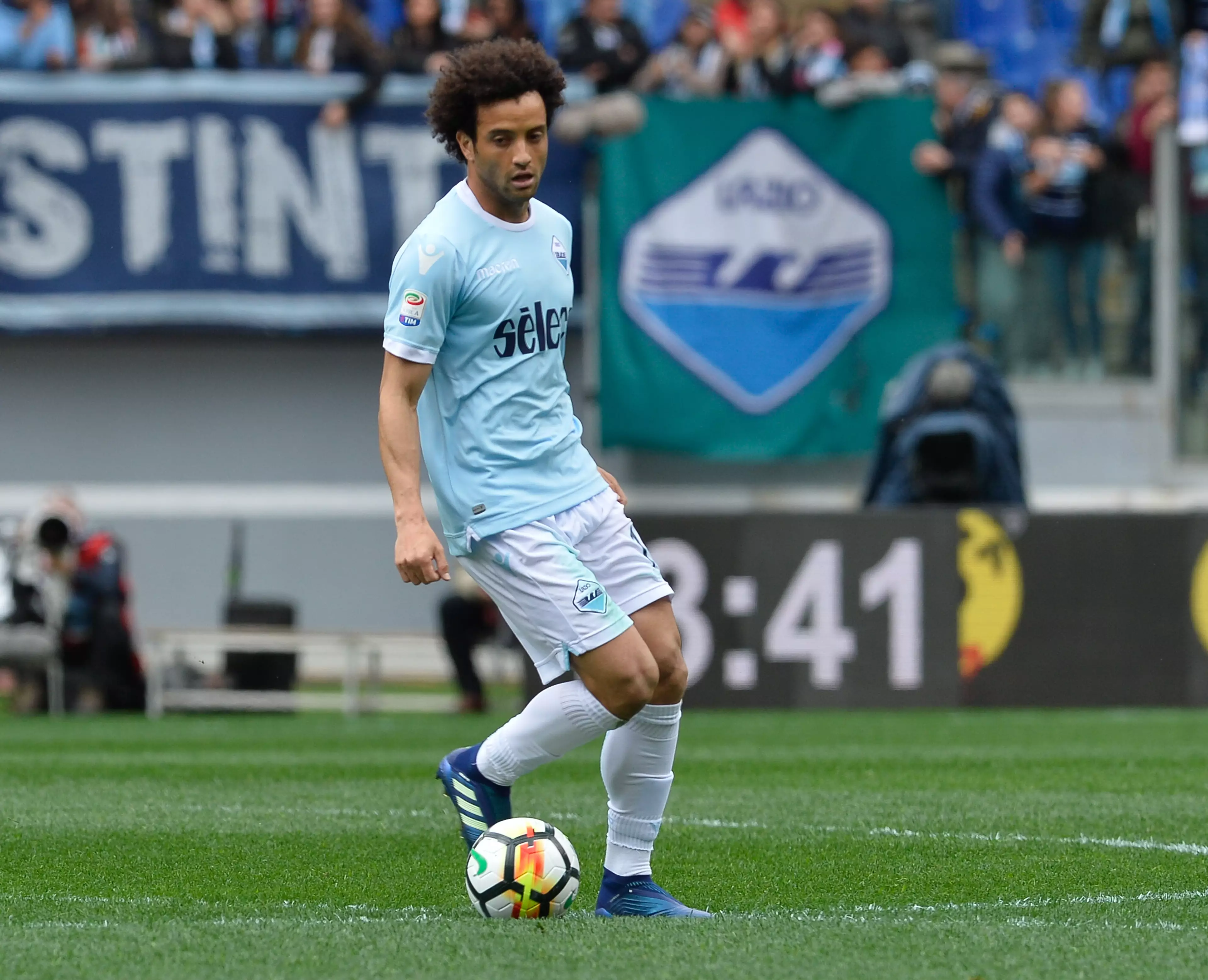 Anderson in action for Lazio. Image: PA