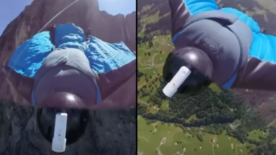 Fearless Daredevil Completes Jump Off Notoriously Deadly Mount Eiger Peak In Wingsuit