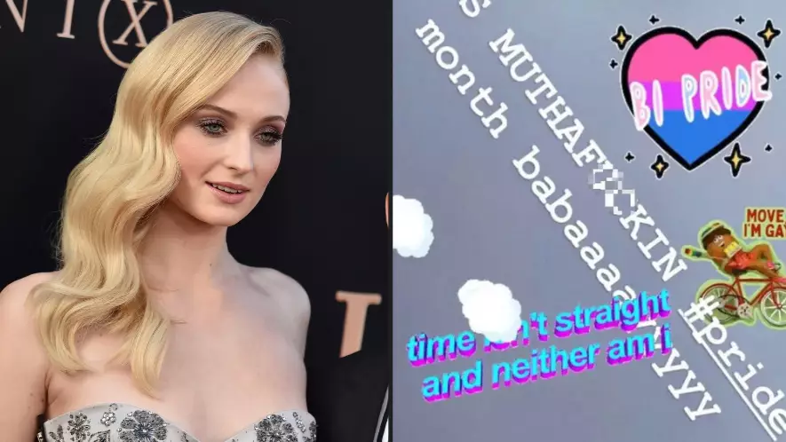 Sophie Turner Posts 'Time Isn't Straight And Neither Am I' For Pride Month