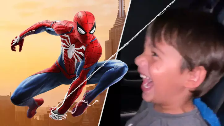  Young Gamer Playing 'Marvel's Spider-Man' For First Time Is So Damn Heartwarming 