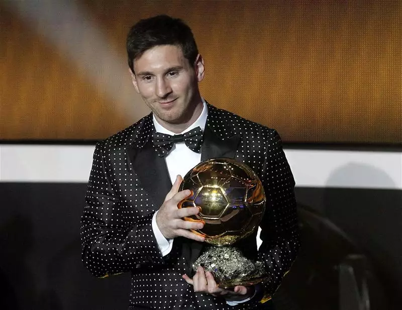 Lionel Messi Ballon d'Or suit spots