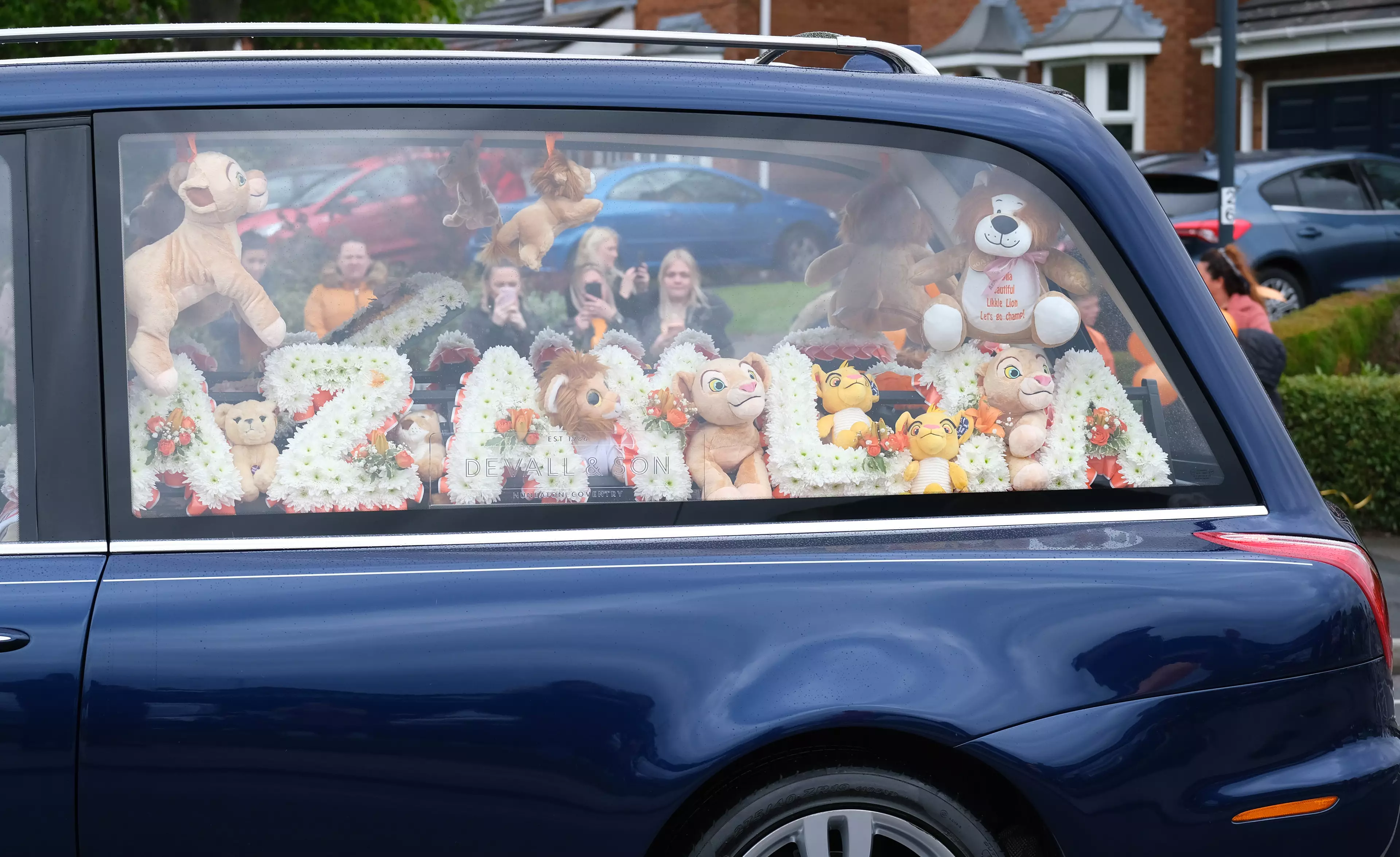 Azaylia's coffin was decorated with Lion King memorabilia (
