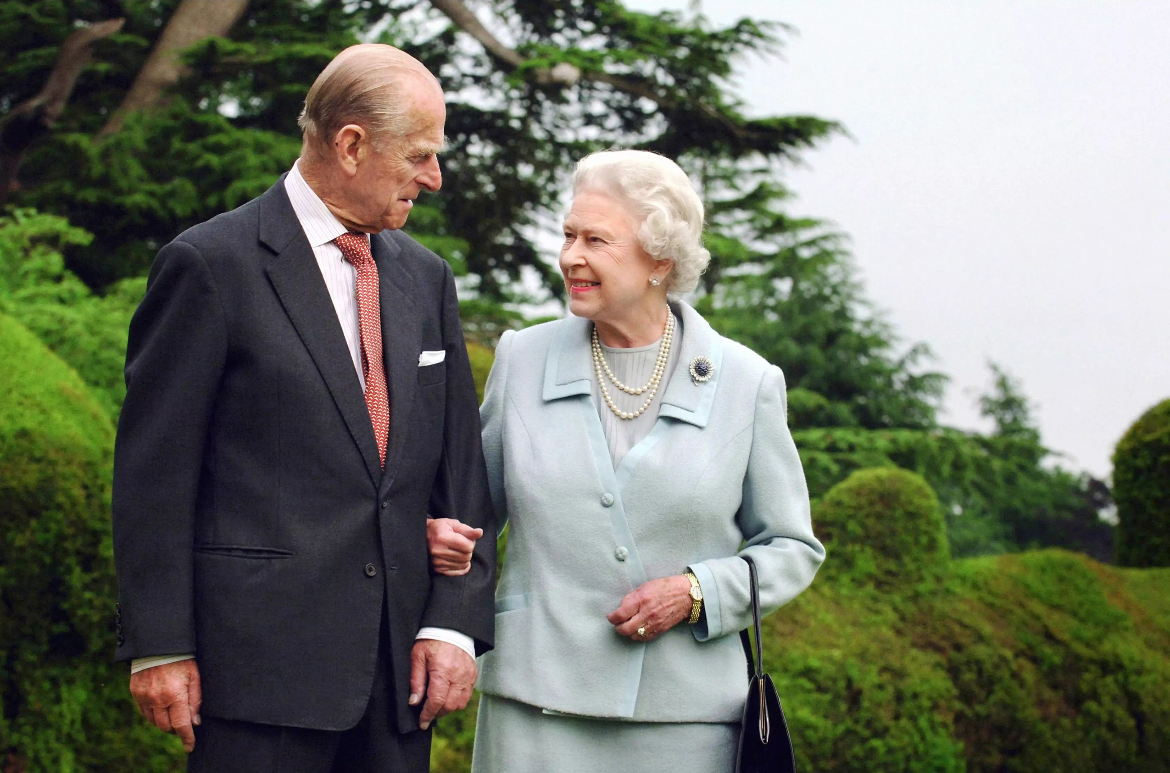 The Queen and Prince Philip on their diamond wedding anniversary in 2007 (