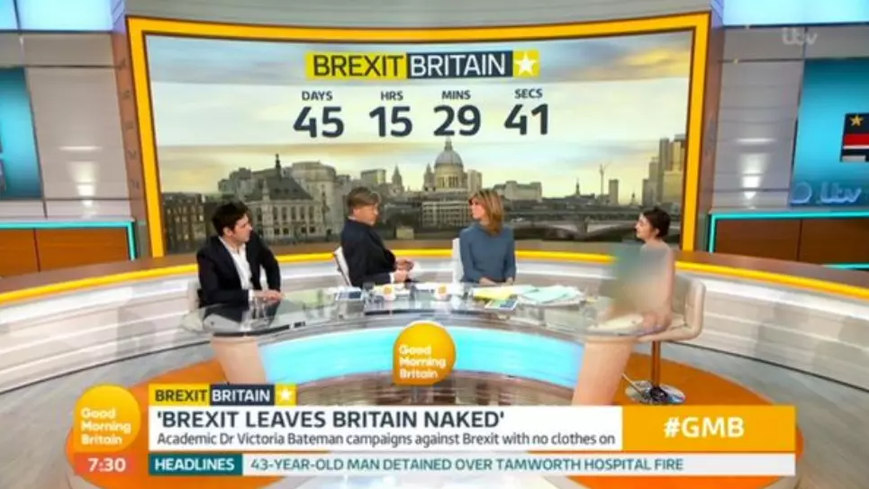 Woman Appears Naked On Good Morning Britain To Debate Brexit