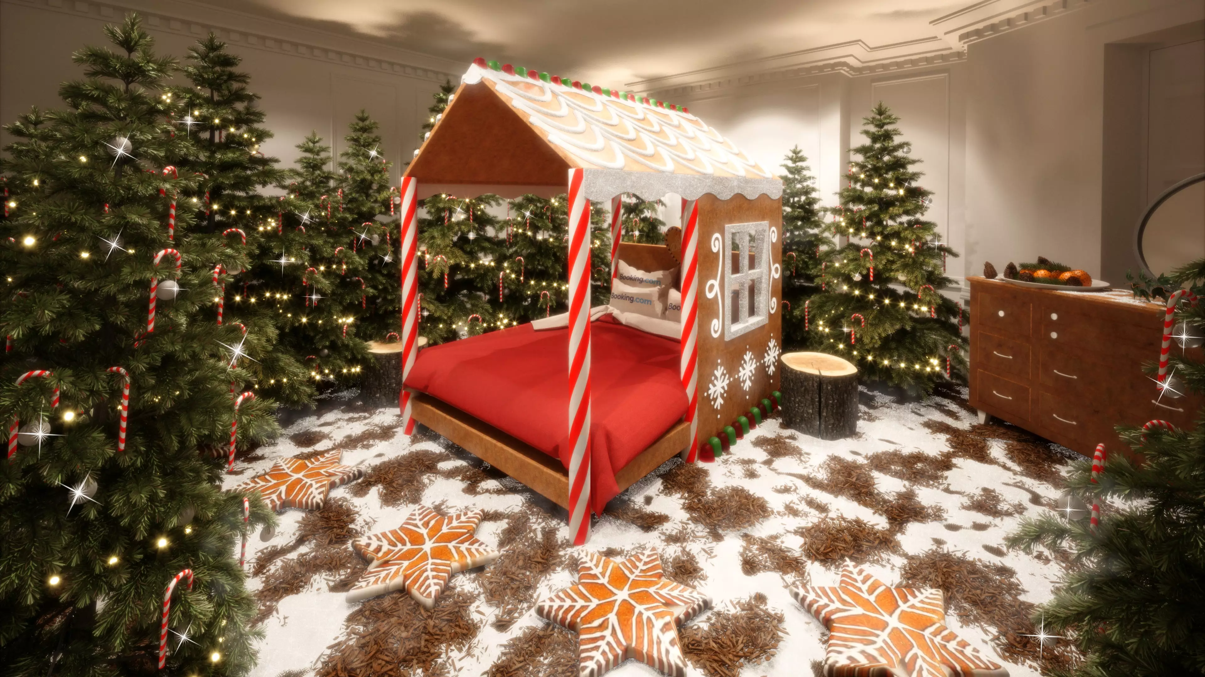 You Can Now Stay In A Candy Cane House And It's Pure Christmas Magic