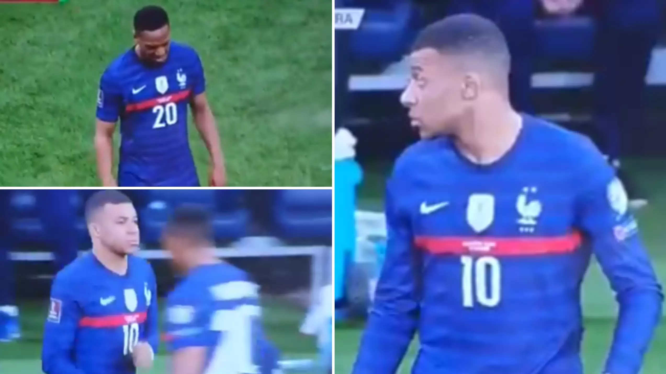 Anthony Martial Refuses To Shake Kylian Mbappe's Hand During Substitution