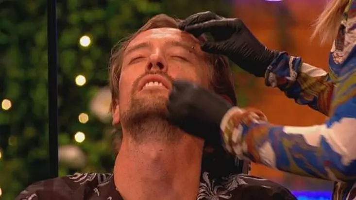​Abbey Clancey Pierces Peter Crouch’s Eyebrow In TV Show Stunt