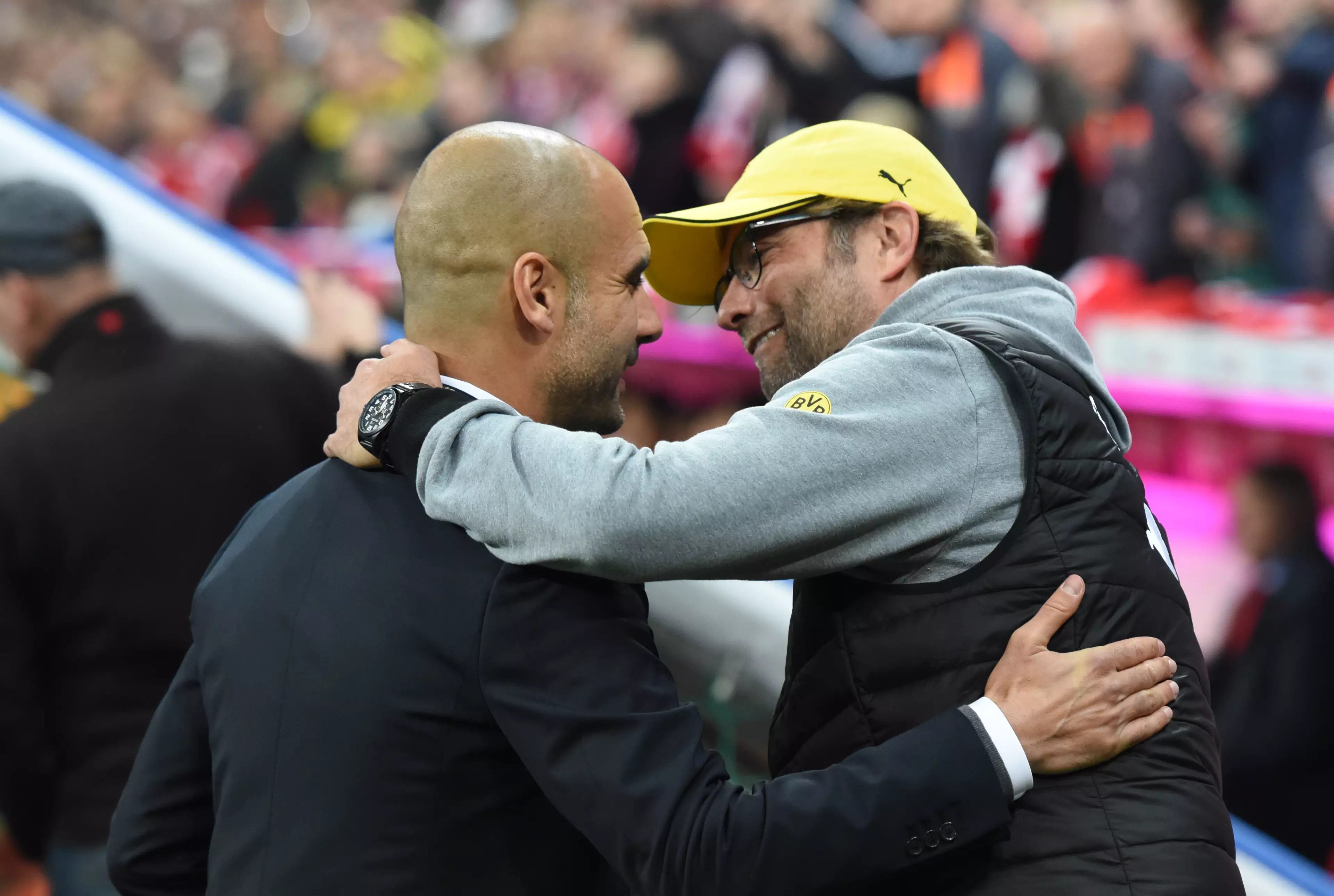 Klopp and Guardiola are no strangers to each other. Image: PA Images