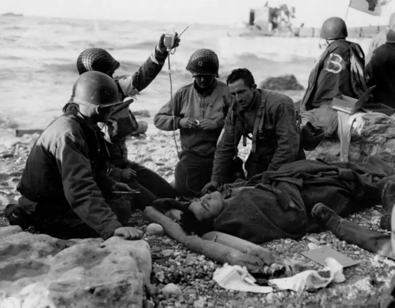 Around 2,500 Allied troops lost their lives at Normandy.