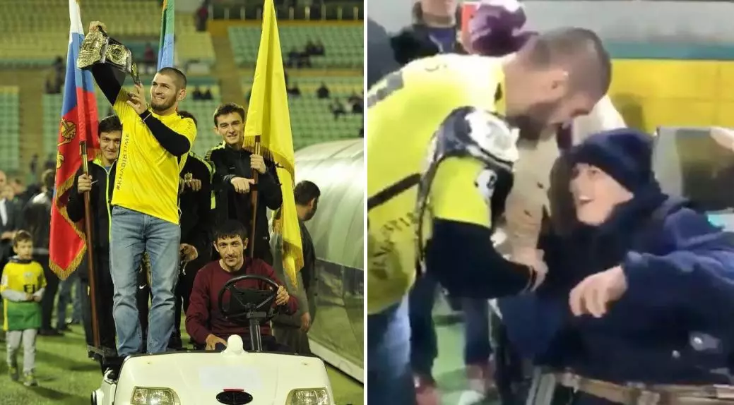 Khabib Nurmagomedov Stops Buggy To Greet Disabled Fans In Classy Gesture