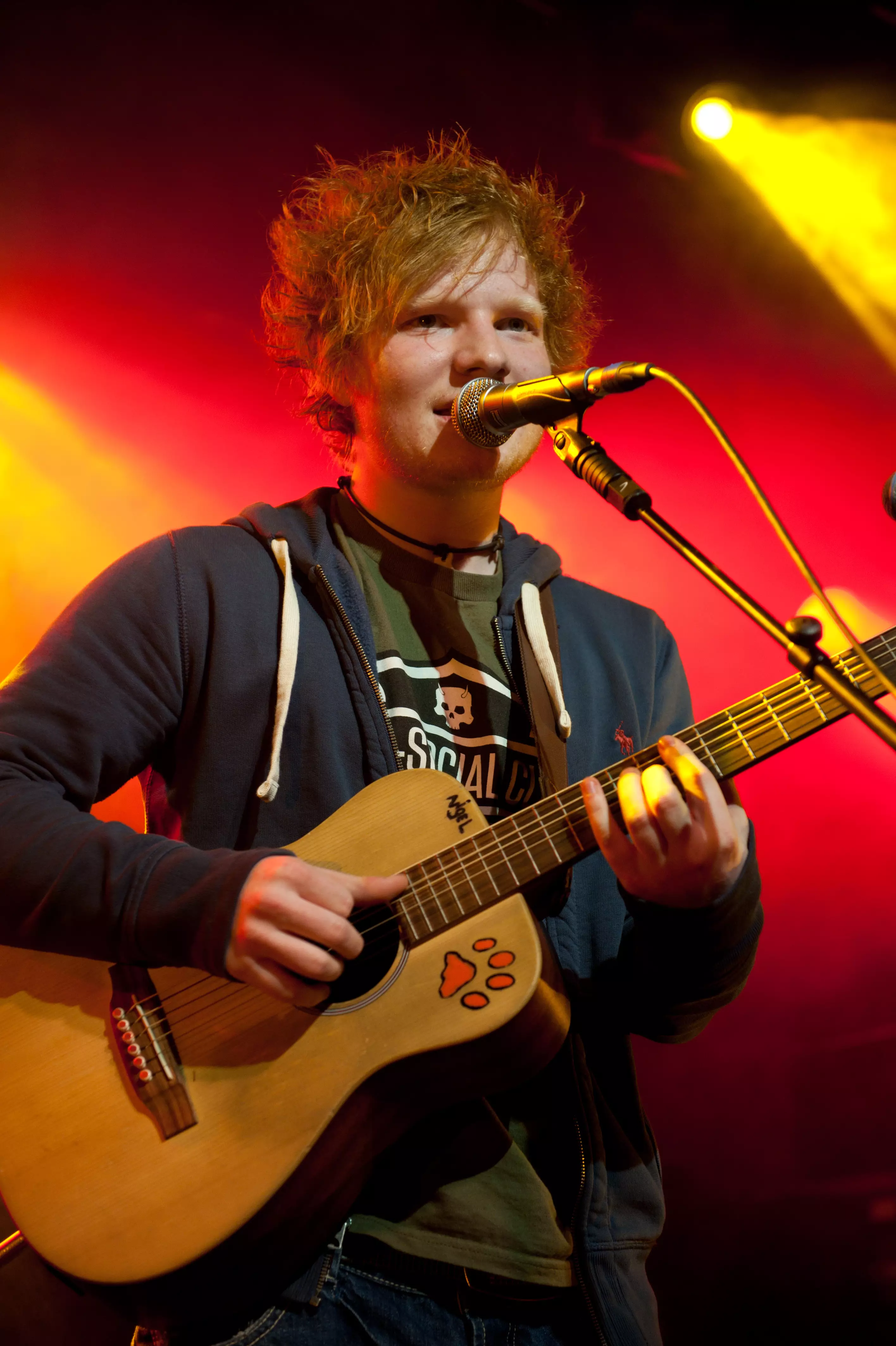 Ed Sheeran often slept rough during his early days.