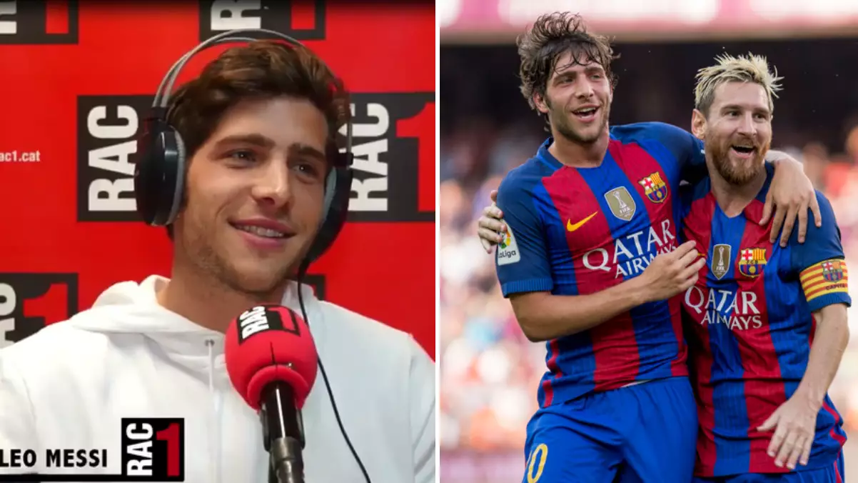 Lionel Messi Called In To A Radio Show Teammate Sergi Roberto Was On