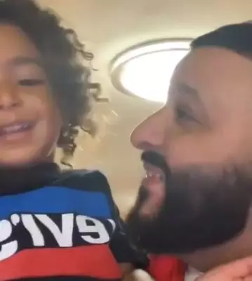 DJ Khaled showed his son Asahd's reaction.