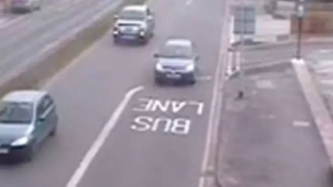This Driver Was Fined For Driving Into Tesco... Through A Bus Lane