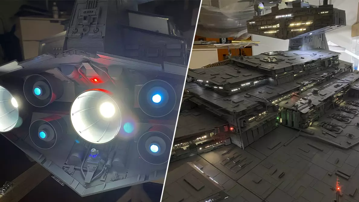 Model Maker Builds Outstanding 10-Foot Star Destroyer From Star Wars