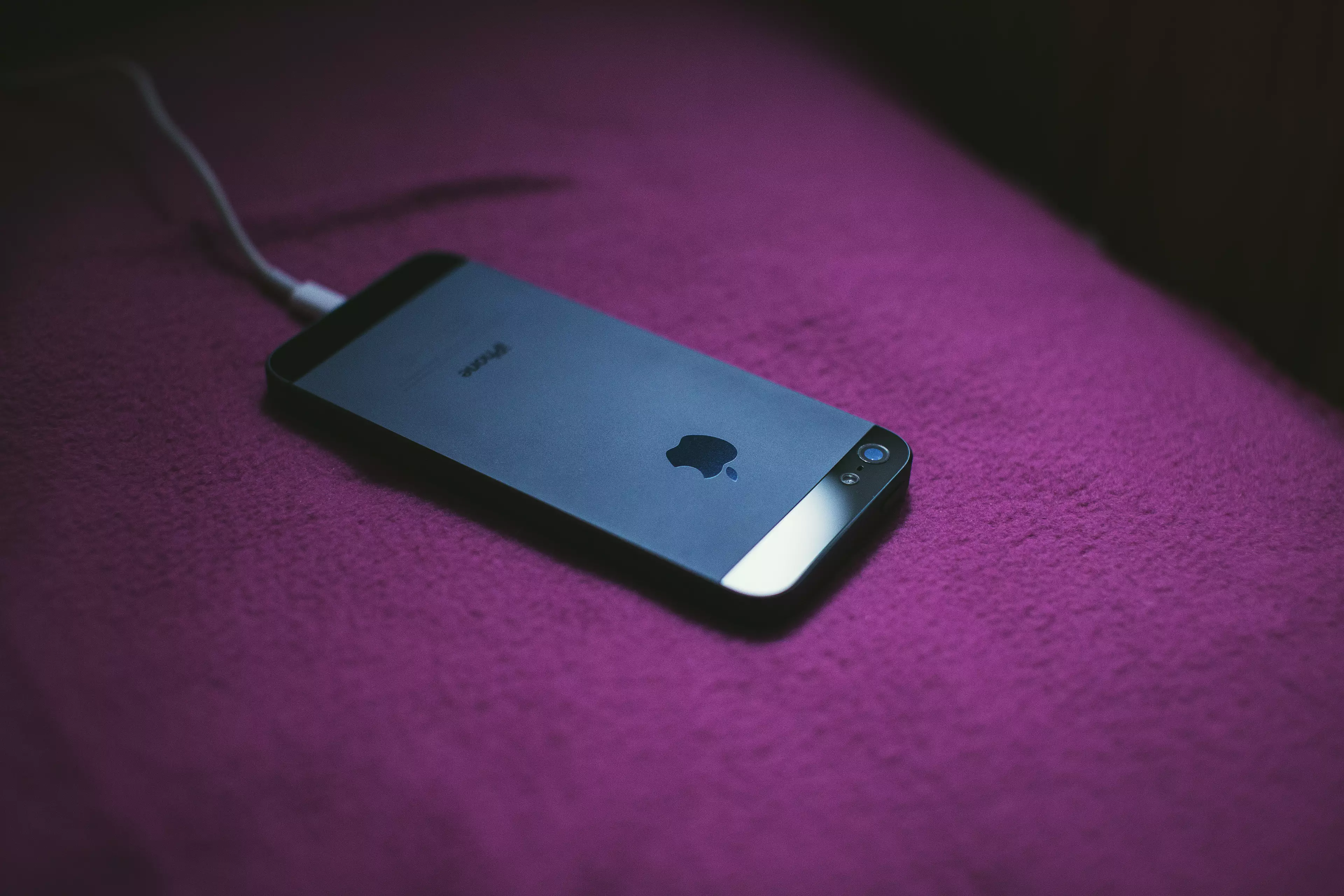 Stock image of a phone charging.