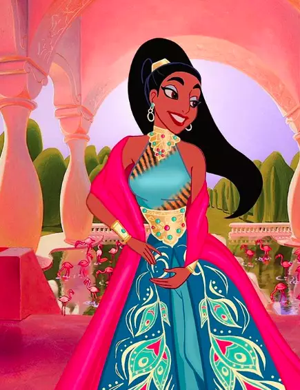 Princess Jasmine's 'extra' outfit (