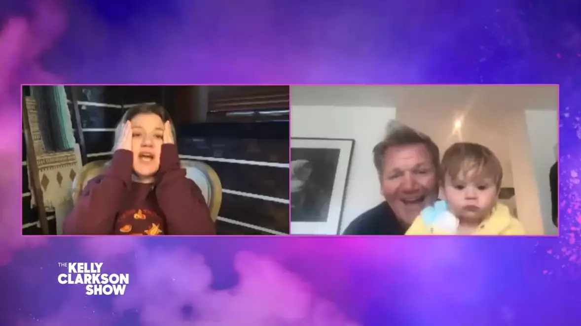Gordon Ramsay's 1-Year-Old Son Looks Furious As He Crashes Interview
