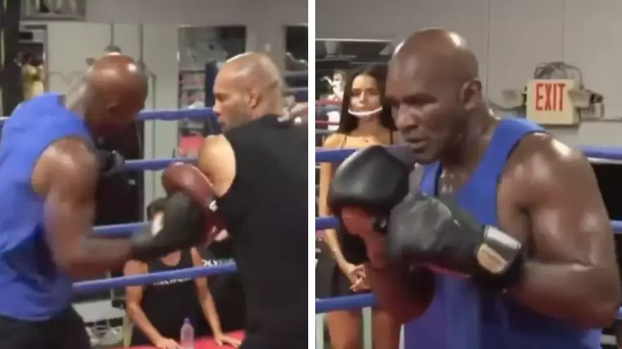 Boxing Fans Concerned For Evander Holyfield After 'Uncomfortable' Training Footage Emerges Online