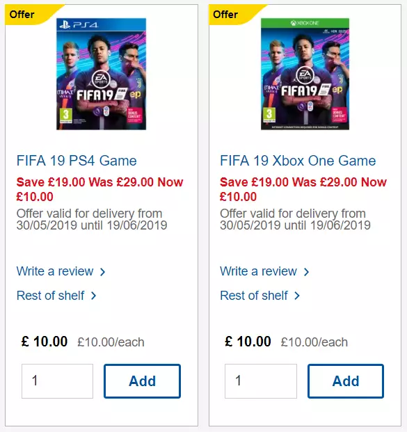 Tesco is selling FIFA 19 for just £10.