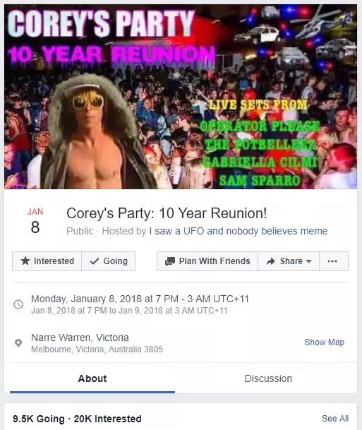 Corey Worthington party