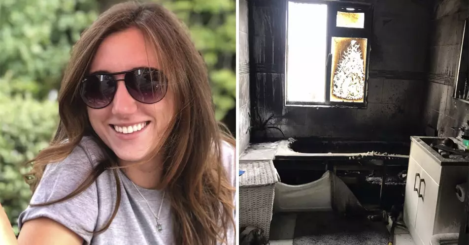 Woman Issues Warning After Candles Set Her Bath Tub On Fire