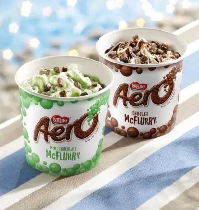 And now we have two Aero McFlurries to cleanse our palettes (