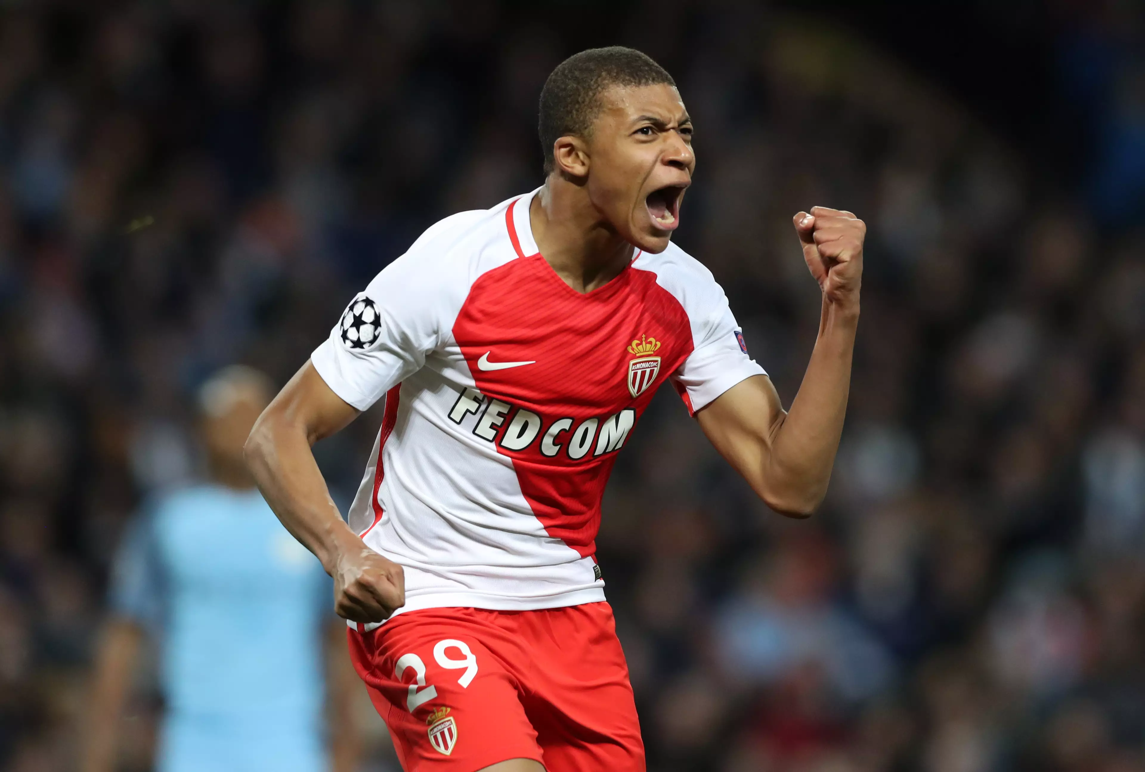 Mbappe became Monaco's youngest ever scorer. Image: PA Images