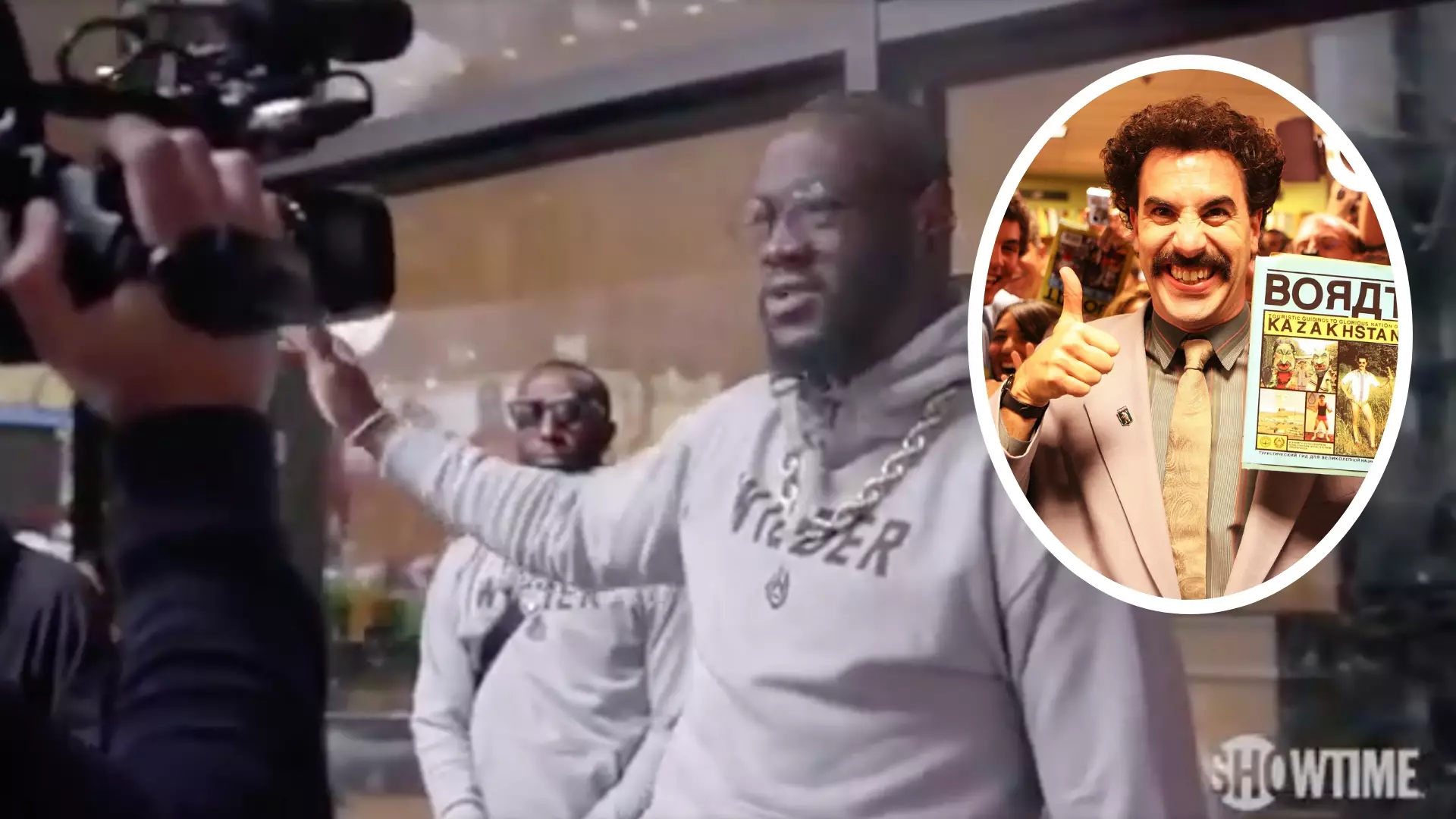 Fans Compare Deontay Wilder To Borat After His Shocking Attempt To Do An English Accent