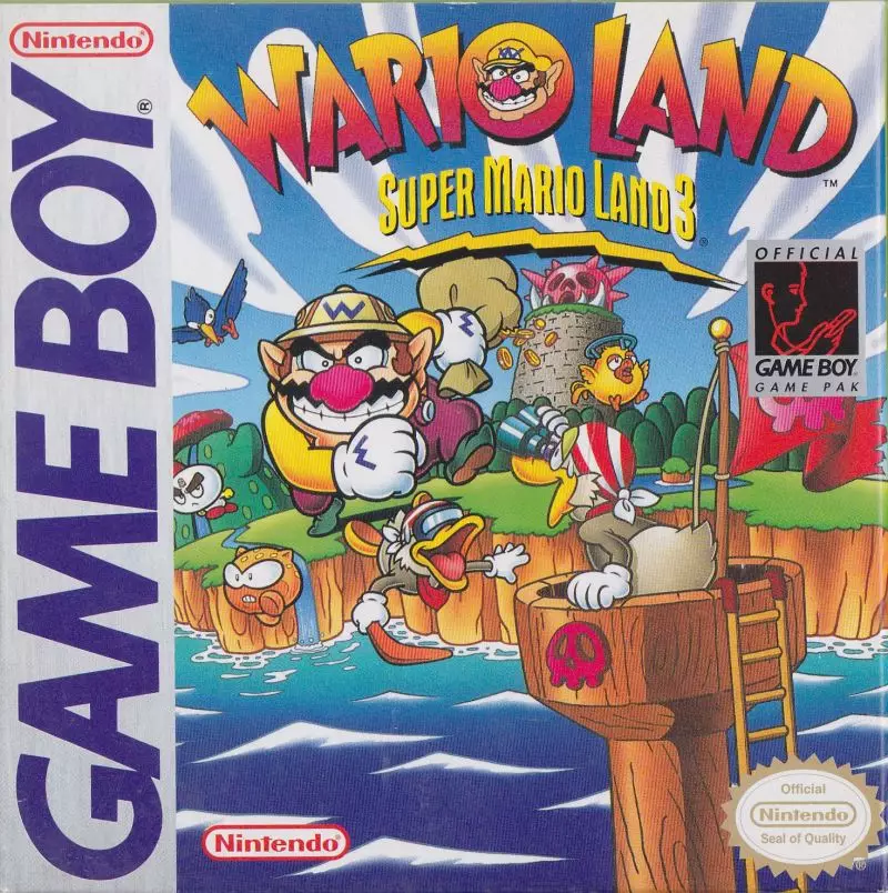 Wario Land: Super Mario Land 3 - US Box Art