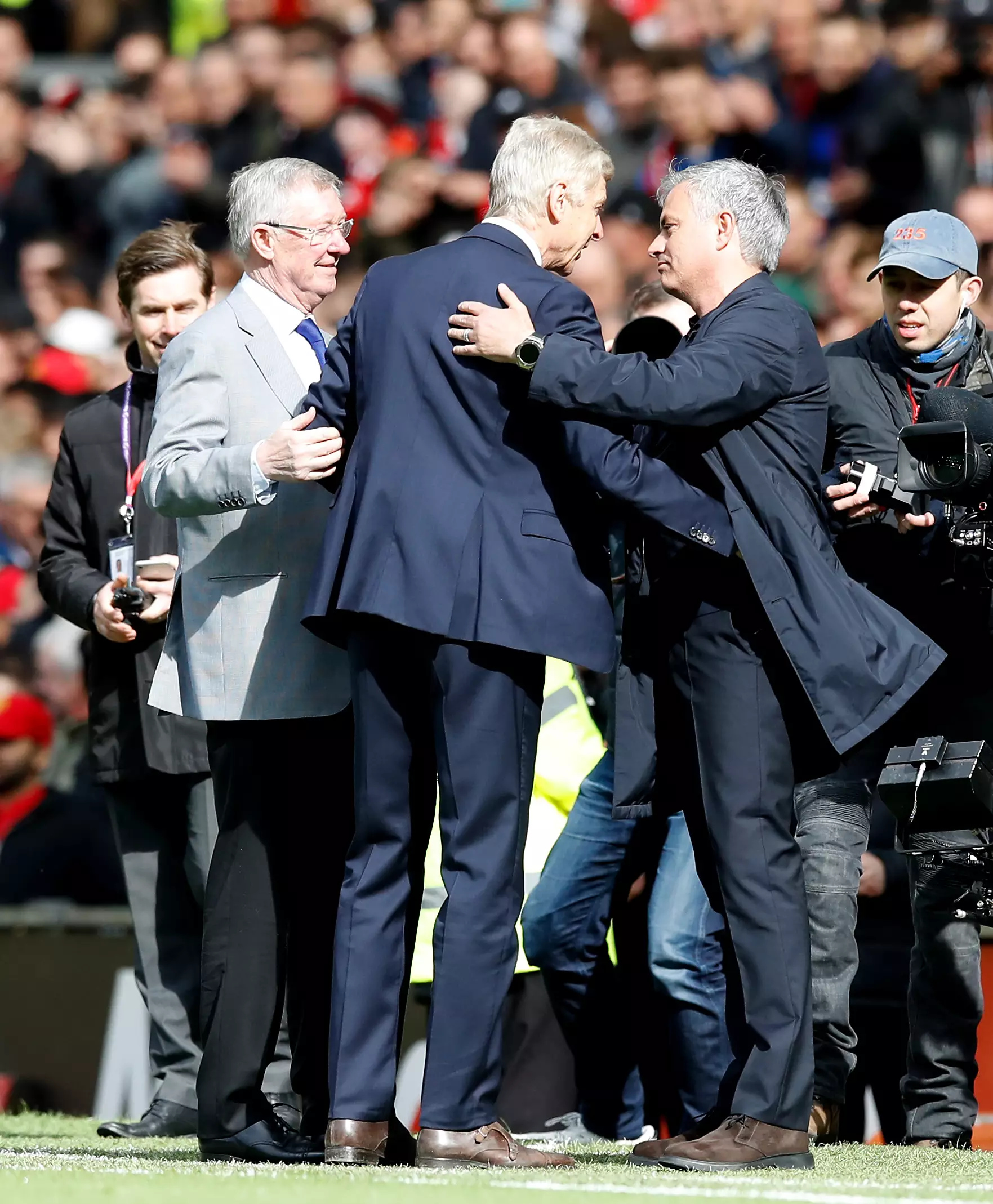 Ferguson, Wenger and Mourinho. Image: PA Images