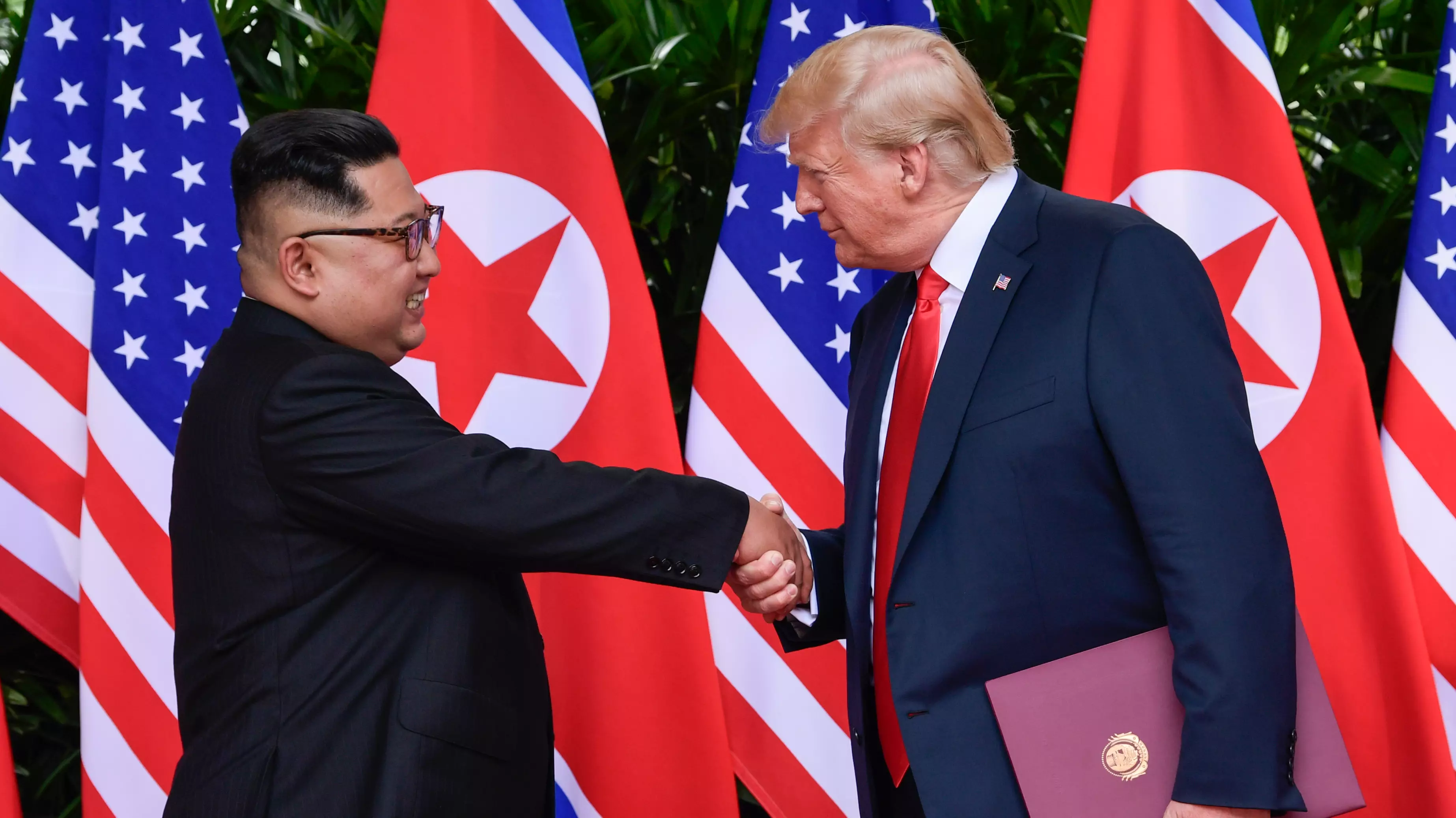 Kim Jong-un Speaks Out When Signing Historic Document With Donald Trump