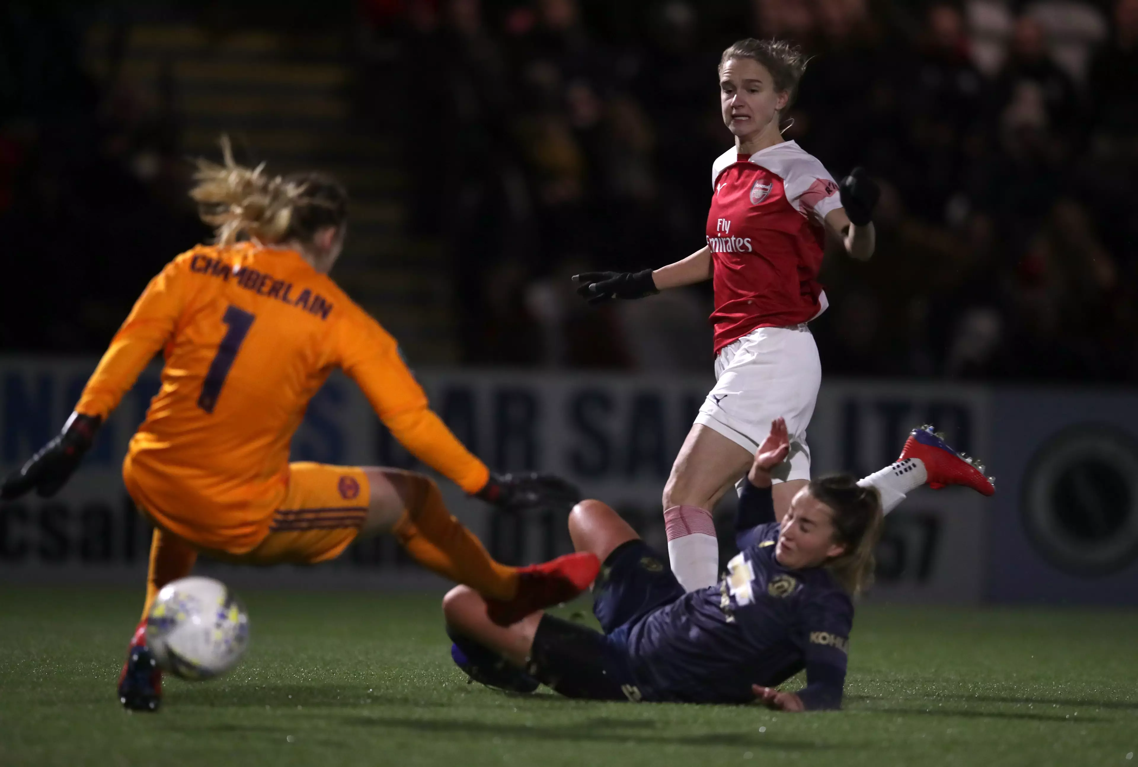 Vivianne Miedema in action for Arsenal