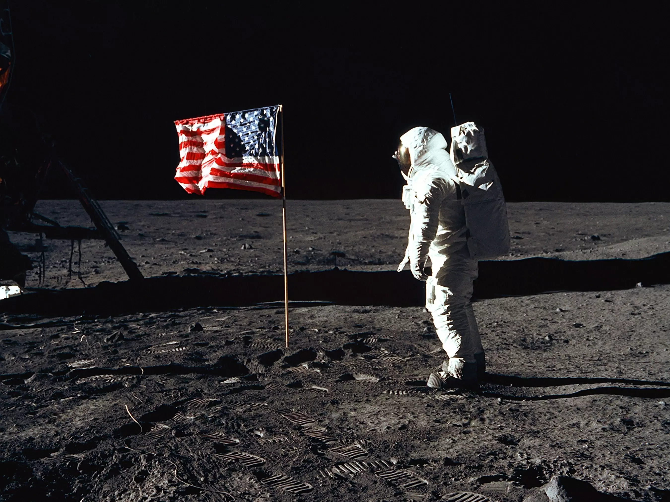 Buzz Aldrin on the Moon '