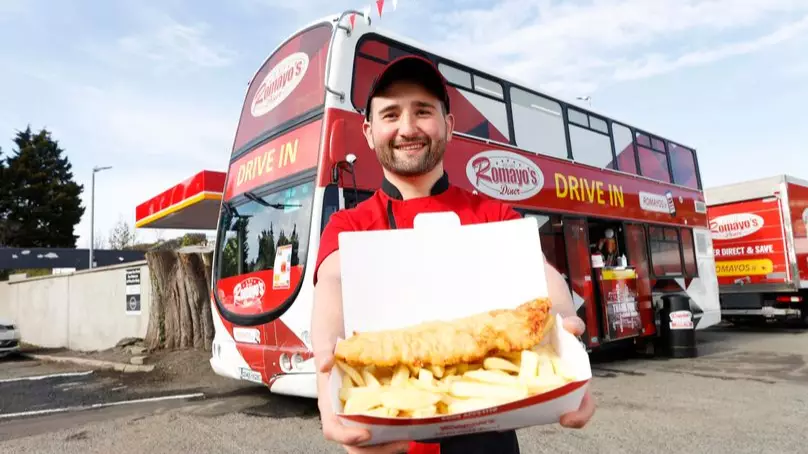 Romayo's Launch Double Decker Drive-In Fast Food Bus In Wicklow