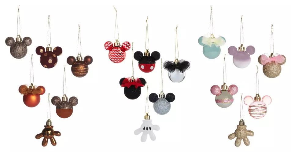You can get your hands on the mouse head shaped baubles for £4 a pack, which all feature a bauble in the shape of Mickey's hand (