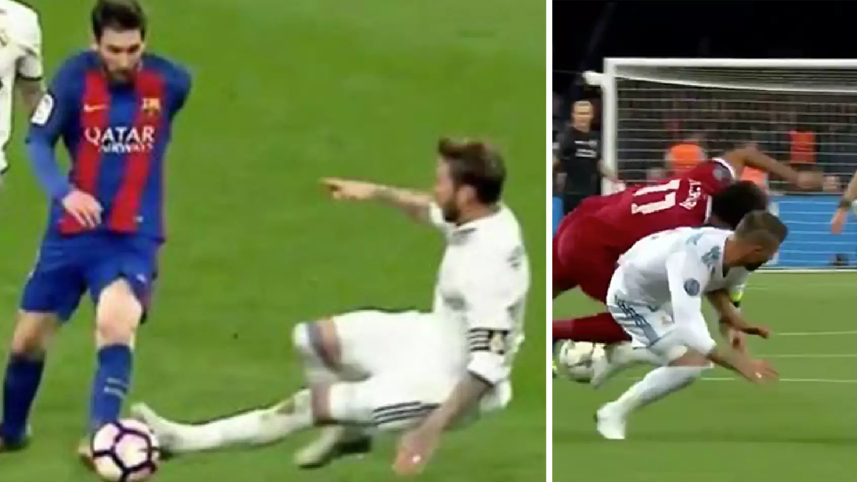 Watch: Sergio Ramos' Greatest Hits On Lionel Messi